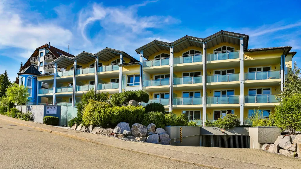 Exterior and facade of the wellness residence in the Wellnesshotel Albblick